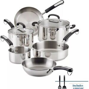Brilliance Stainless Steel 10-Pc. Cookware Set ( new with box)